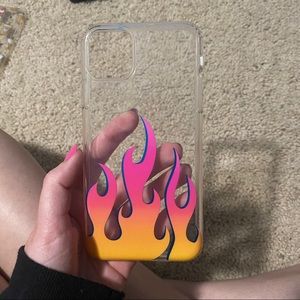 Velvet Caviar Clear Flames Case